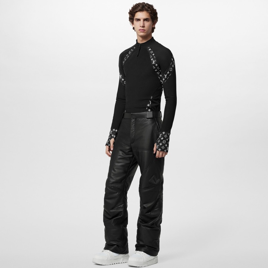 Men Louis Vuitton Pants | Leather Ski Pants