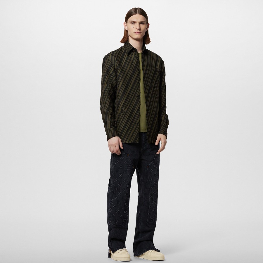 Men Louis Vuitton Shirts | Cotton Jacquard Shirt