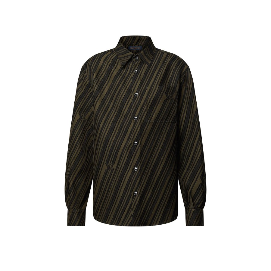 Men Louis Vuitton Shirts | Cotton Jacquard Shirt