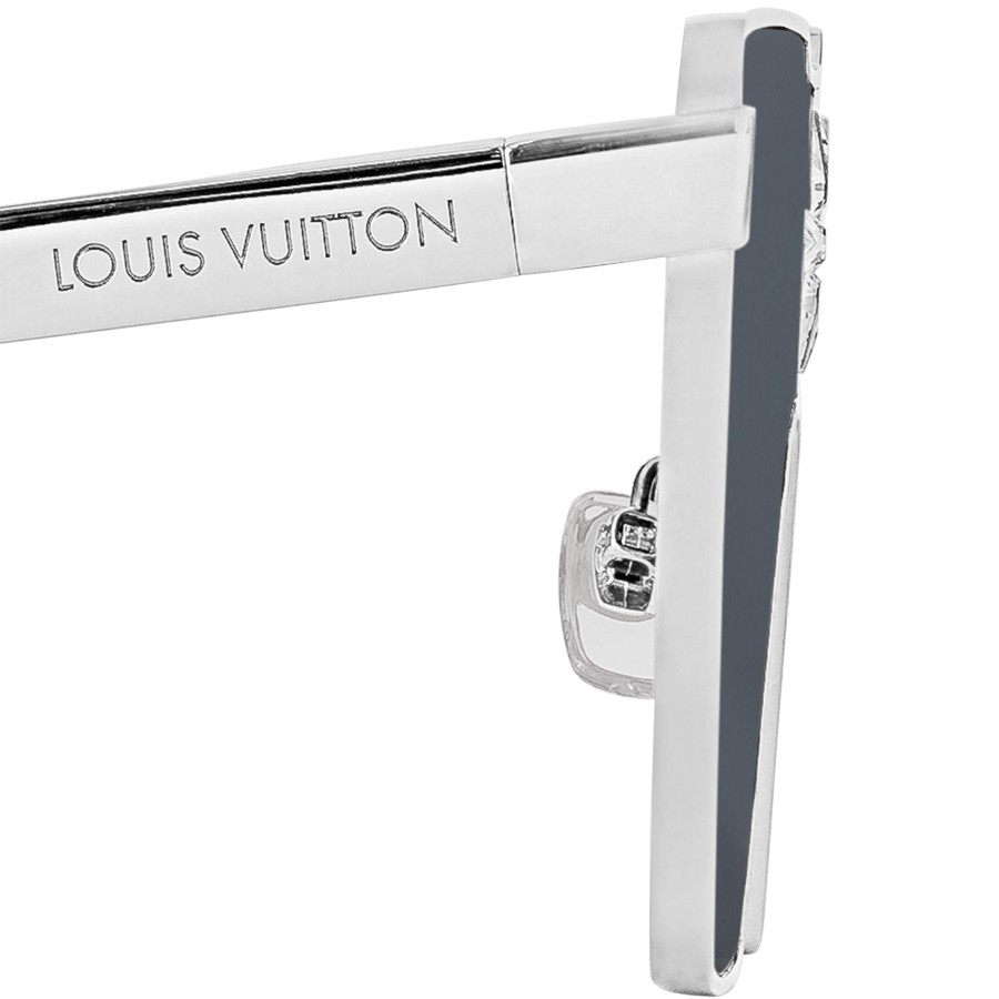 Men Louis Vuitton Sunglasses | Cyclone Metal Sunglasses - Size S