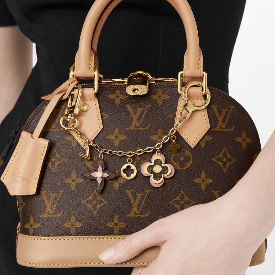 Women Louis Vuitton Key Holders And Bag Charms | Blooming Flowers Chain Bag Charm