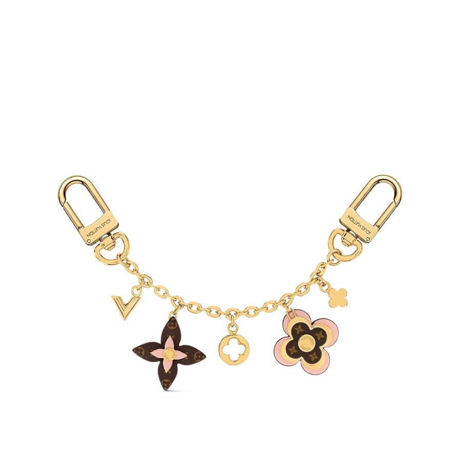 Women Louis Vuitton Key Holders And Bag Charms | Blooming Flowers Chain Bag Charm