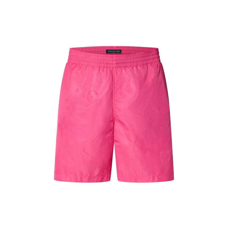 Men Louis Vuitton Swimwear | Monogram Nylon Swim Board Shorts Pink