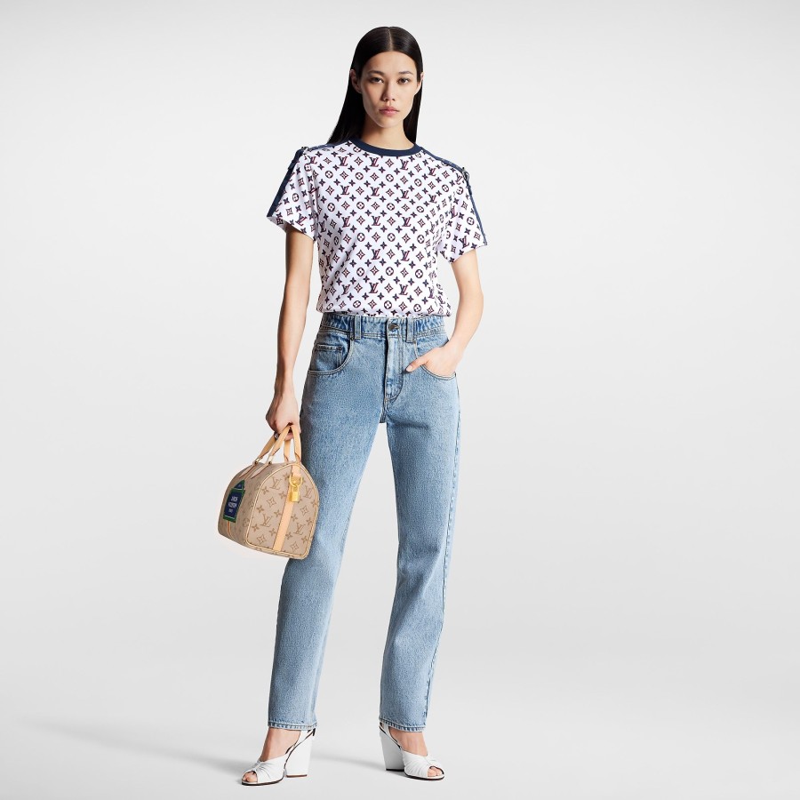 Women Louis Vuitton Tops | Tricolor Monogram T-Shirt