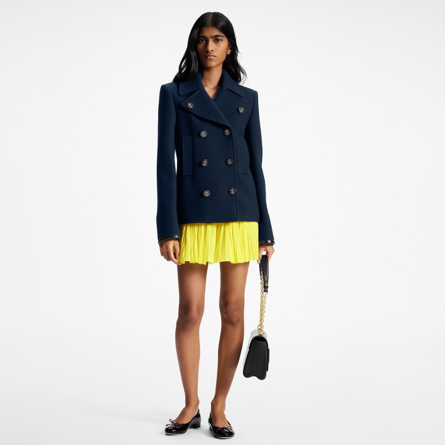 Women Louis Vuitton Coats And Jackets | Anchor Button Lapel Coat