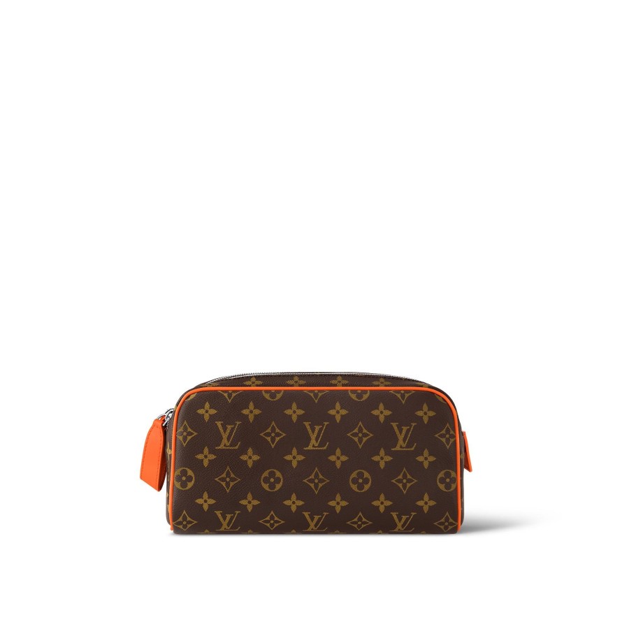 Men Louis Vuitton Pouches | Dopp Kit Orange