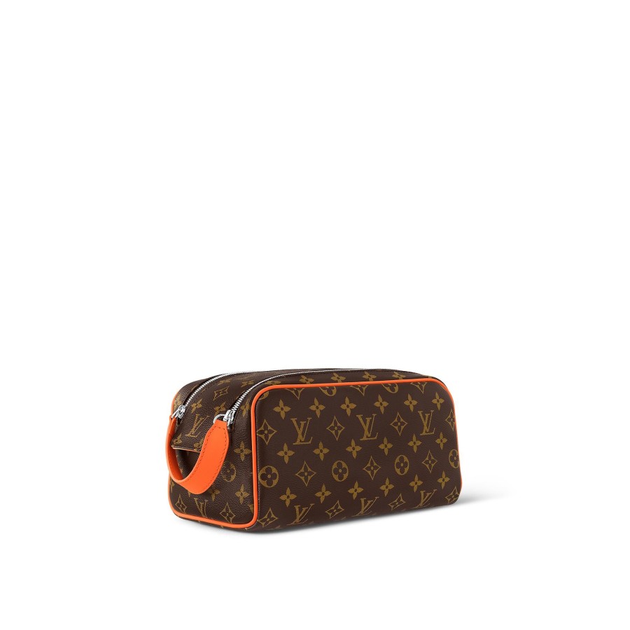 Men Louis Vuitton Pouches | Dopp Kit Orange