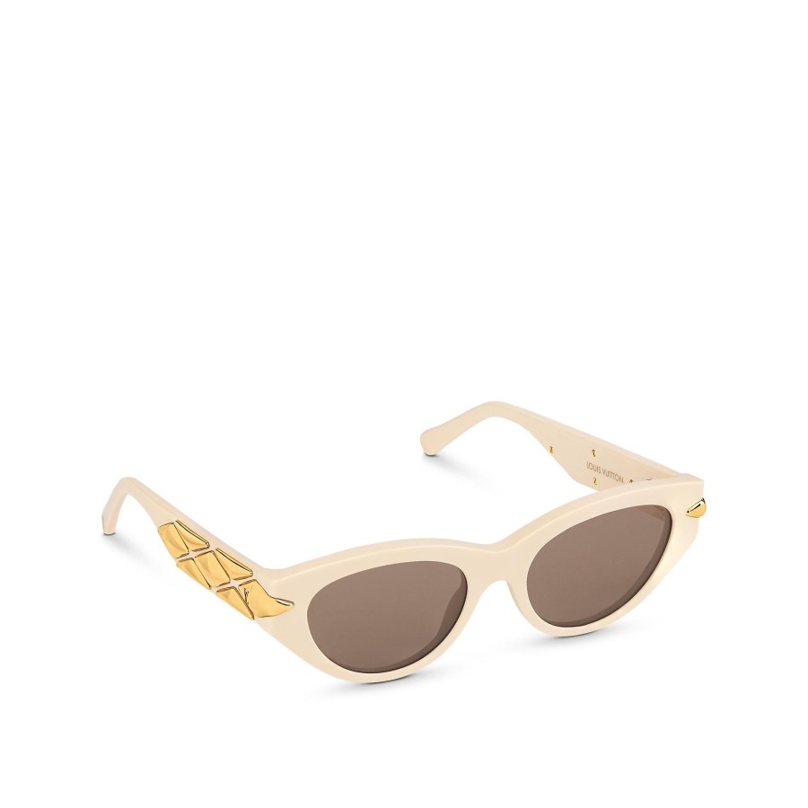 Women Louis Vuitton Sunglasses | Lv Malletage Cat Eye Sunglasses Cream