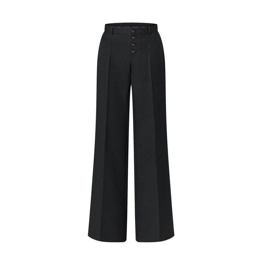 Women Louis Vuitton Pants | Lv X Yk Technical Gabardine Pants