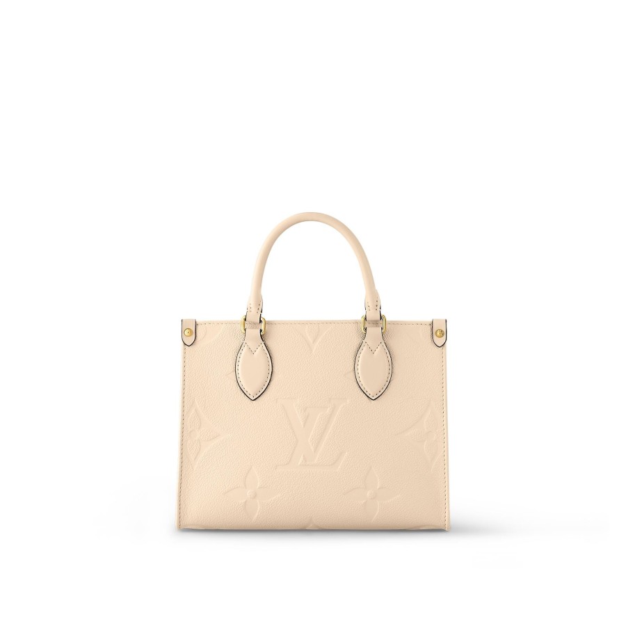 Women Louis Vuitton Leather Bags | Onthego Pm Cream