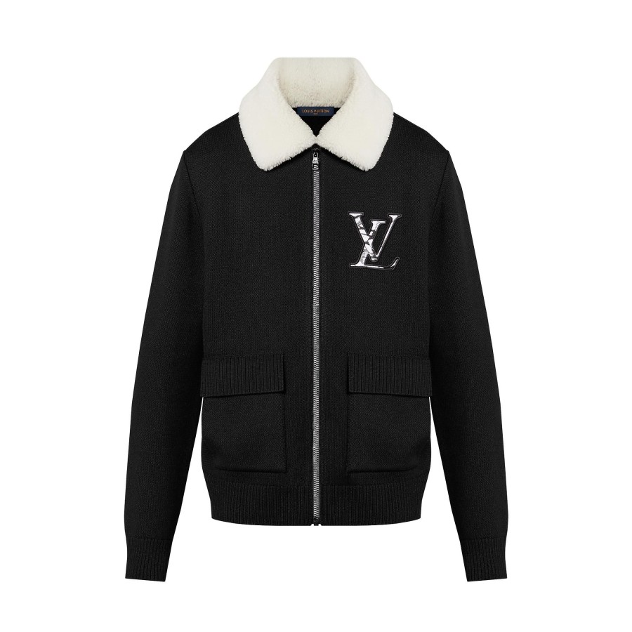 Men Louis Vuitton Coats And Outerwear | Wool Blouson With Shearling Collar