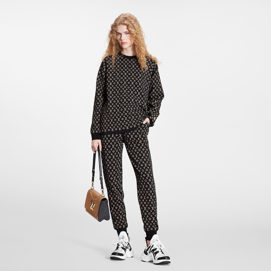 Women Louis Vuitton Pants | Monogram Jacquard Jogging Pants