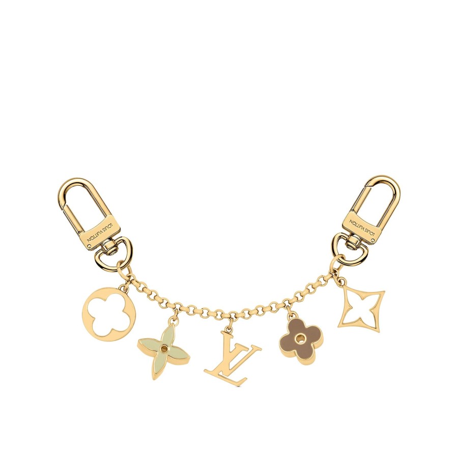 Women Louis Vuitton Key Holders And Bag Charms | Fleur De Monogram Bag Charm Chain