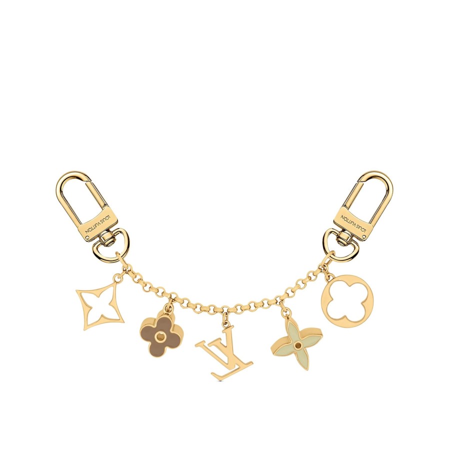 Women Louis Vuitton Key Holders And Bag Charms | Fleur De Monogram Bag Charm Chain