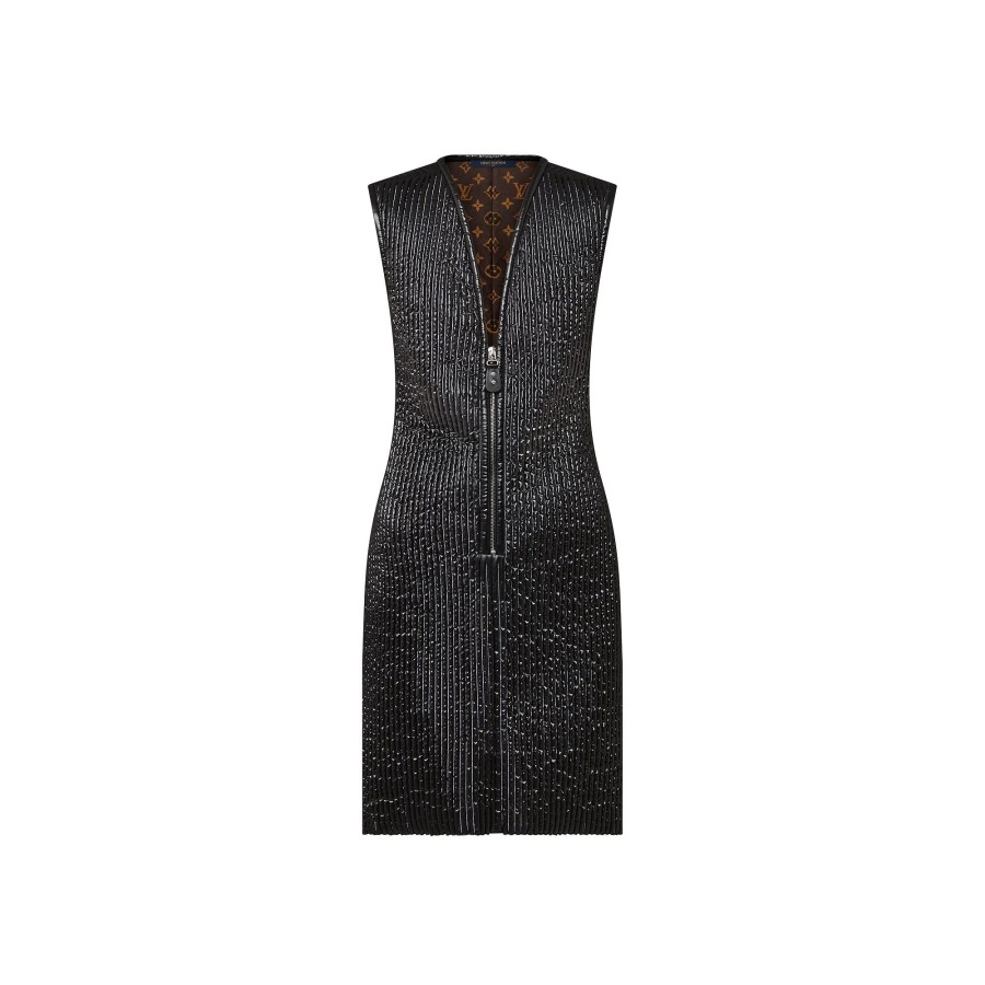 Women Louis Vuitton Dresses | Pinstripe Quilted Fitted Dress