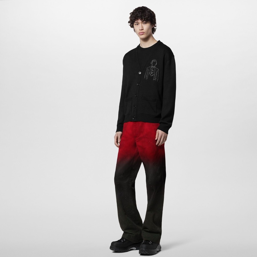 Men Louis Vuitton Pants | Embroidered Denim Pants