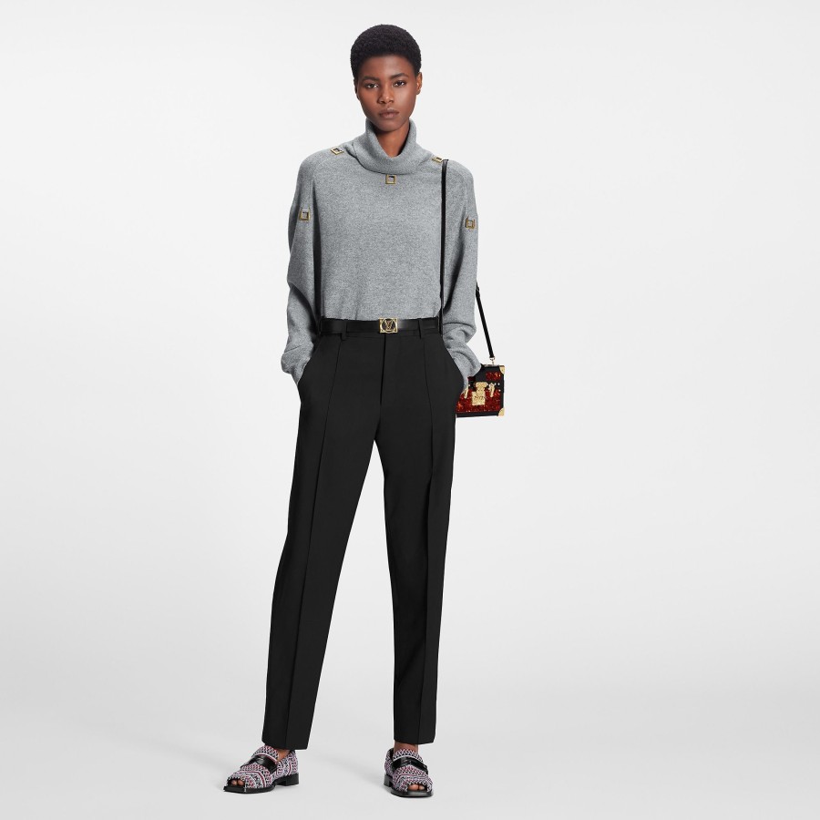 Women Louis Vuitton Pants | Fluid Wool Tailored Pants