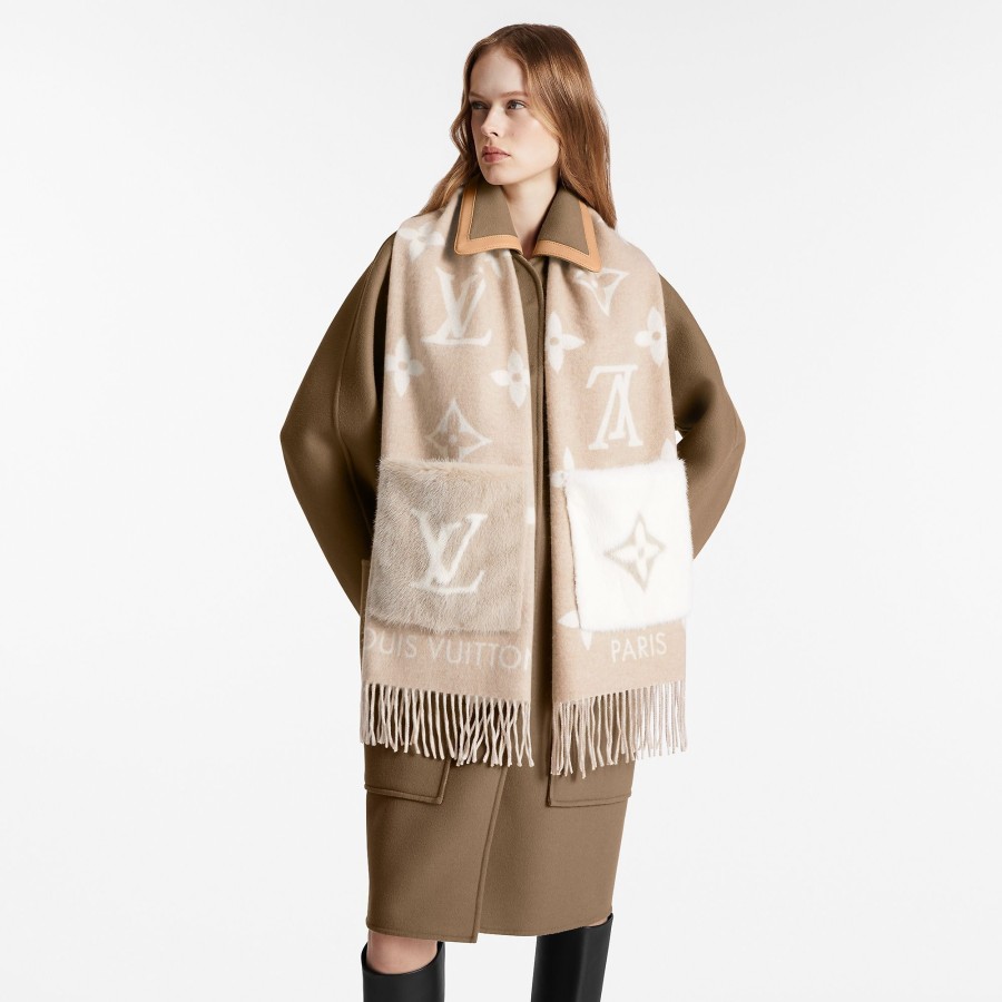 Women Louis Vuitton Scarves | Cold Reykjavik Scarf Beige