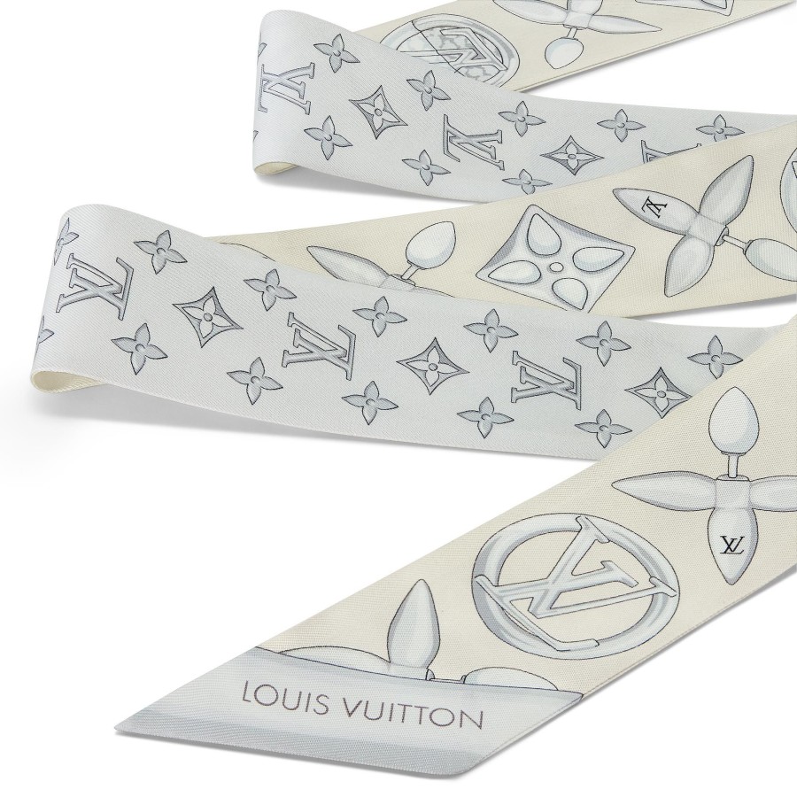 Women Louis Vuitton Silk Squares And Bandeaus | Louisette Bb Bandeau Silver