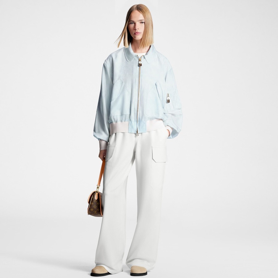 Women Louis Vuitton Coats And Jackets | Monogram Cloud Bomber Jacket