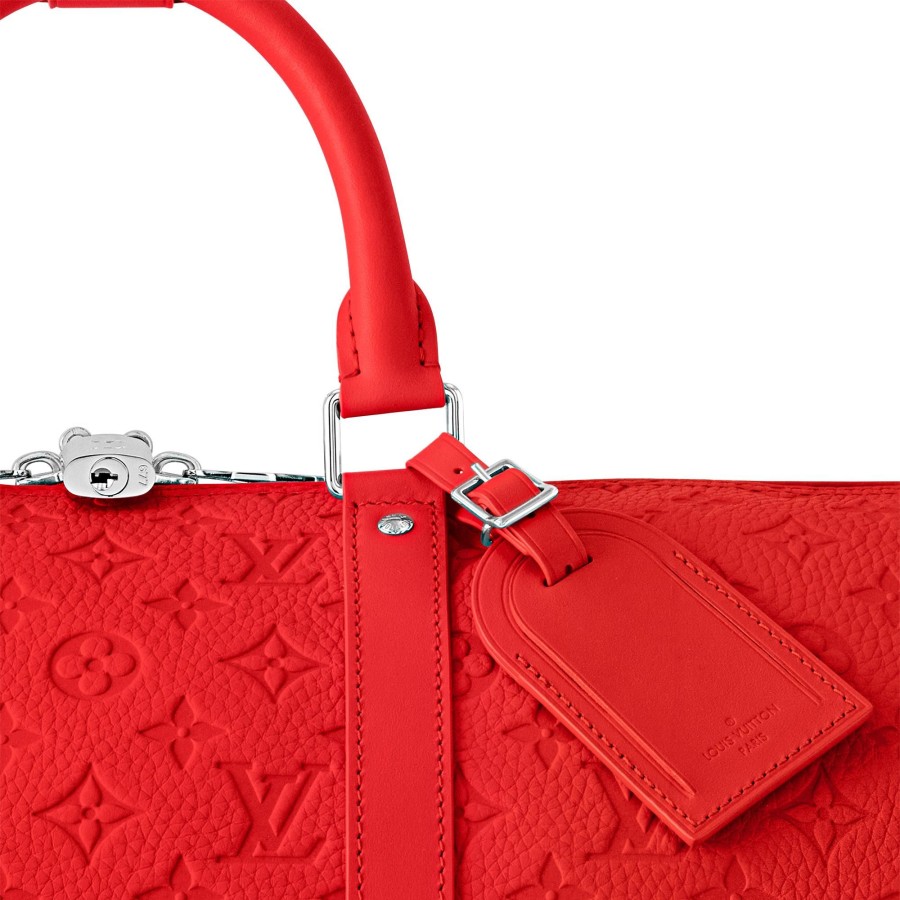 Women Louis Vuitton Travel Bags | Keepall Bandouliere 50 Red