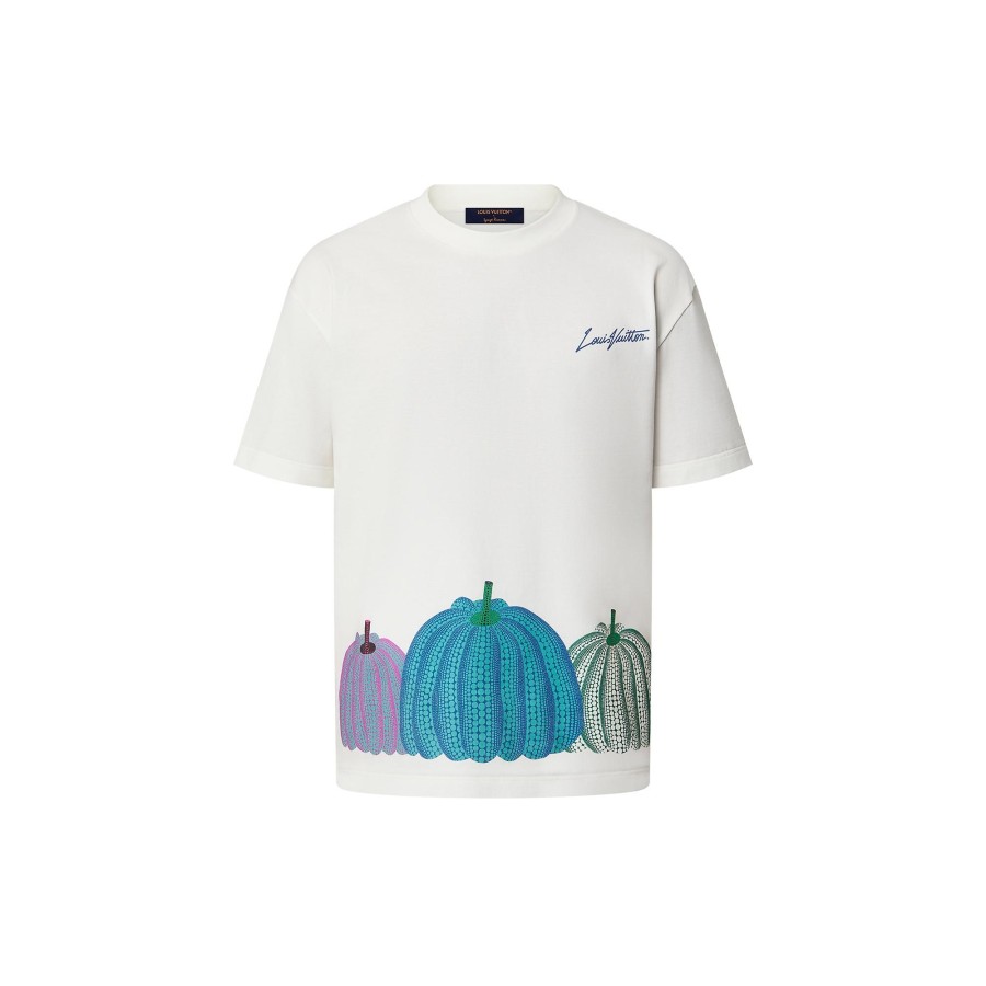 Men Louis Vuitton T-Shirts And Polos | Lv X Yk Pumpkins Printed T-Shirt