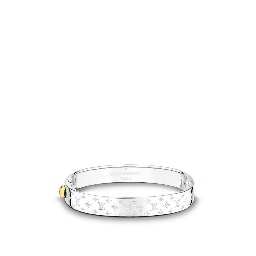 Women Louis Vuitton Bracelets | Nanogram Cuff Palladium