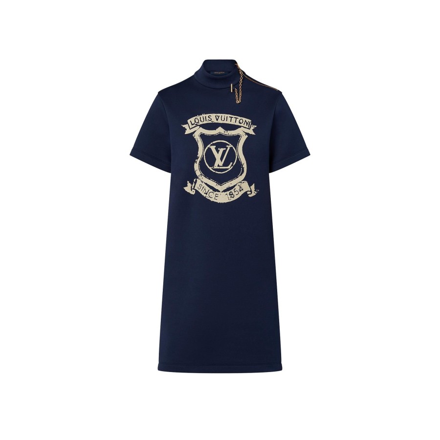 Women Louis Vuitton Dresses | Louis Vuitton Coat Of Arms T-Shirt Dress