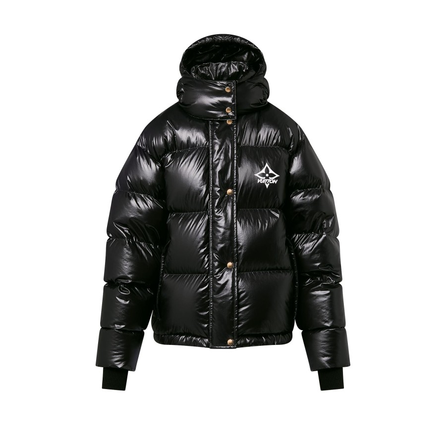 Women Louis Vuitton Coats And Jackets | Glossy Nylon Puffer Jacket