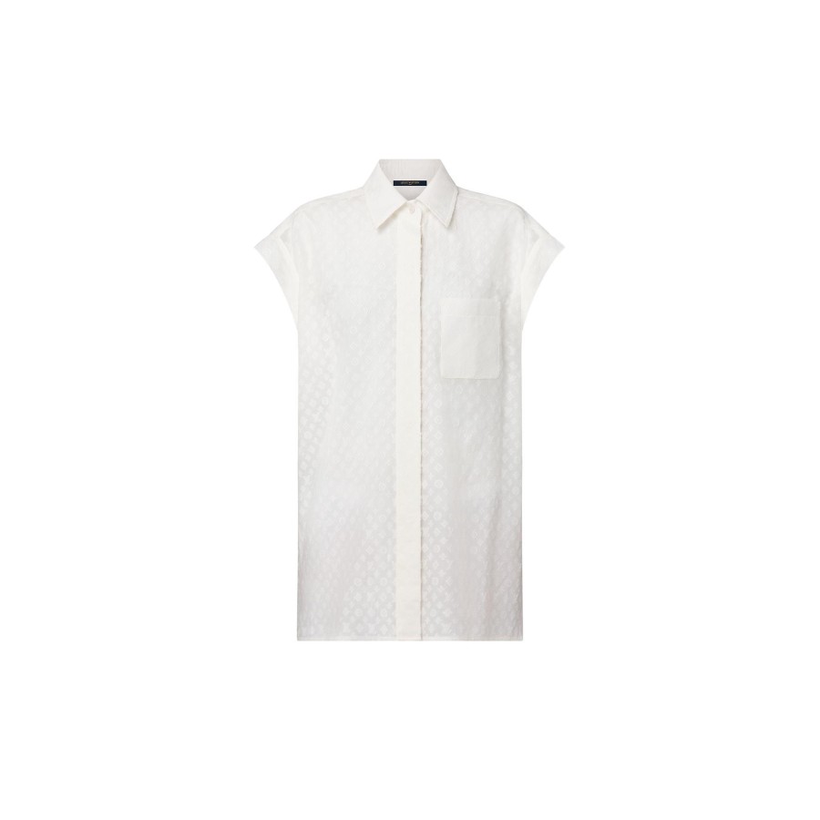 Women Louis Vuitton Tops | Monogram Fil Coupe Sleeveless Shirt