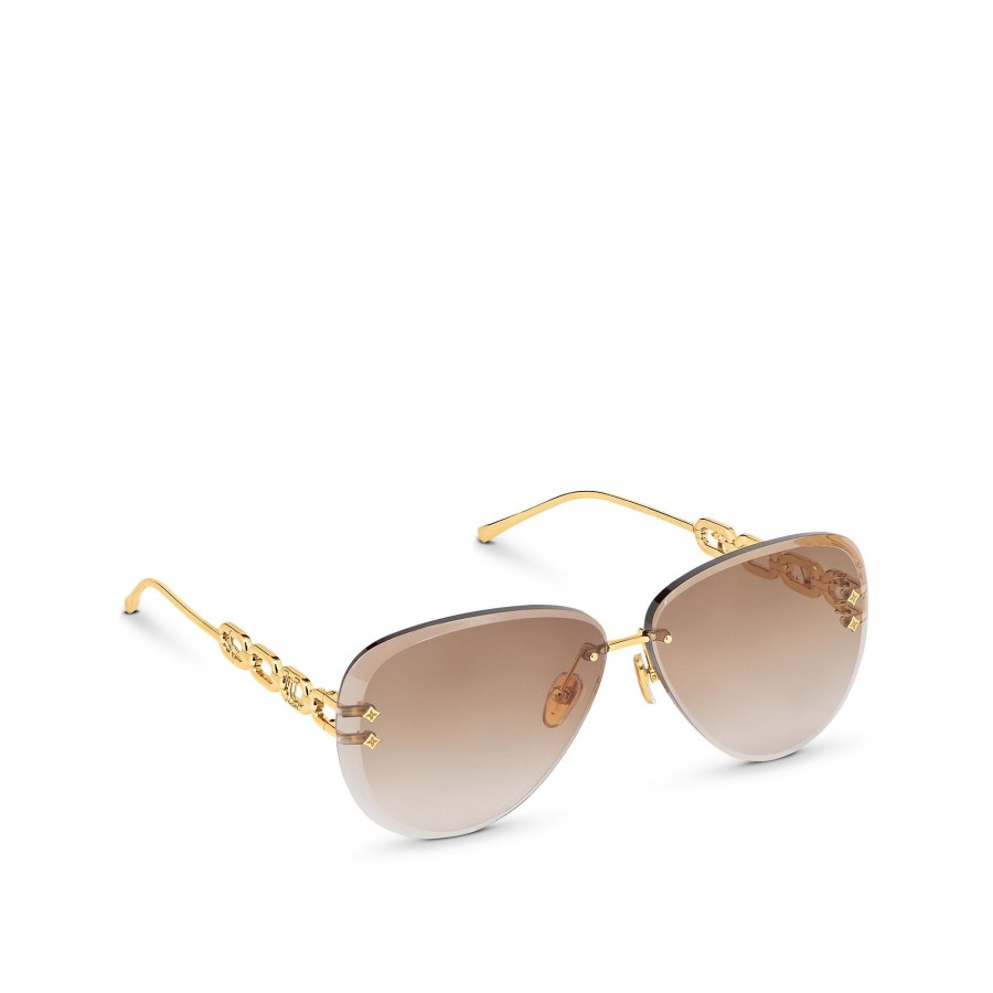 Women Louis Vuitton Sunglasses | Lv Jewel Pilot Sunglasses