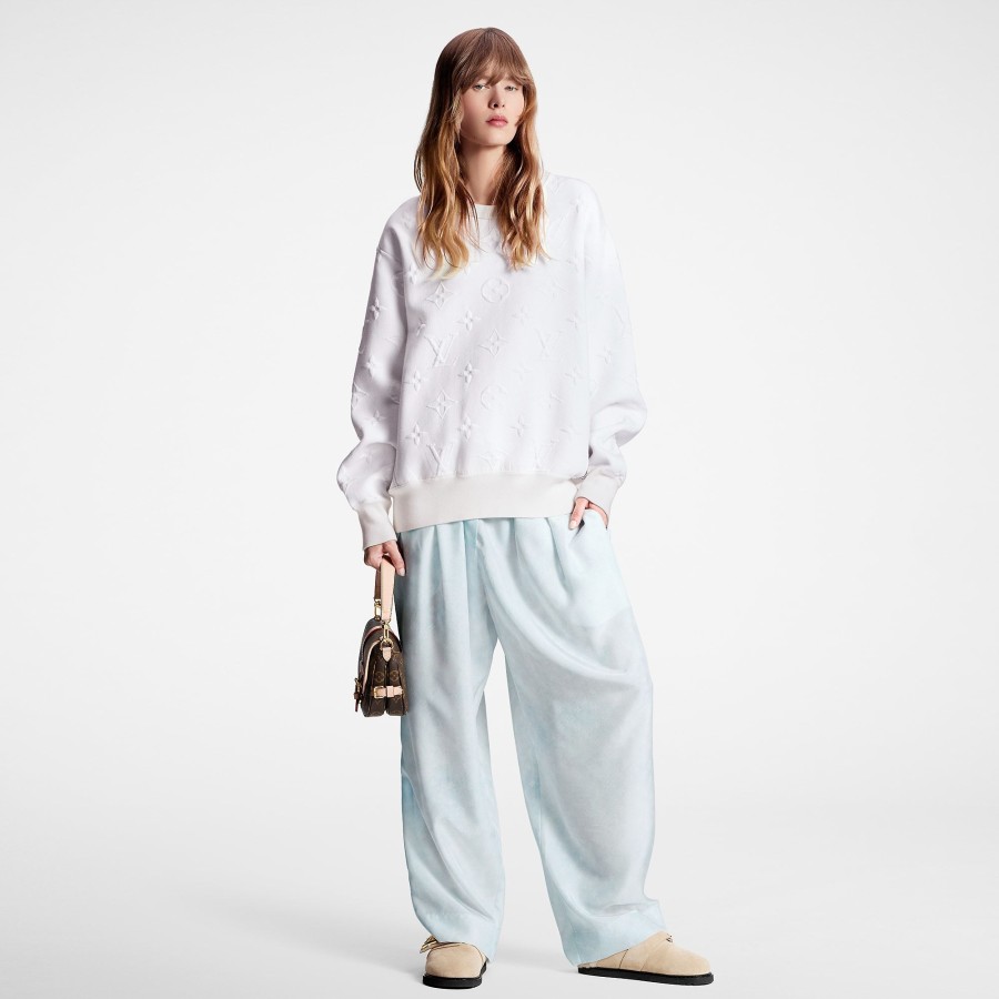 Women Louis Vuitton Pants | Monogram Cloud Baggy Pajama Pants