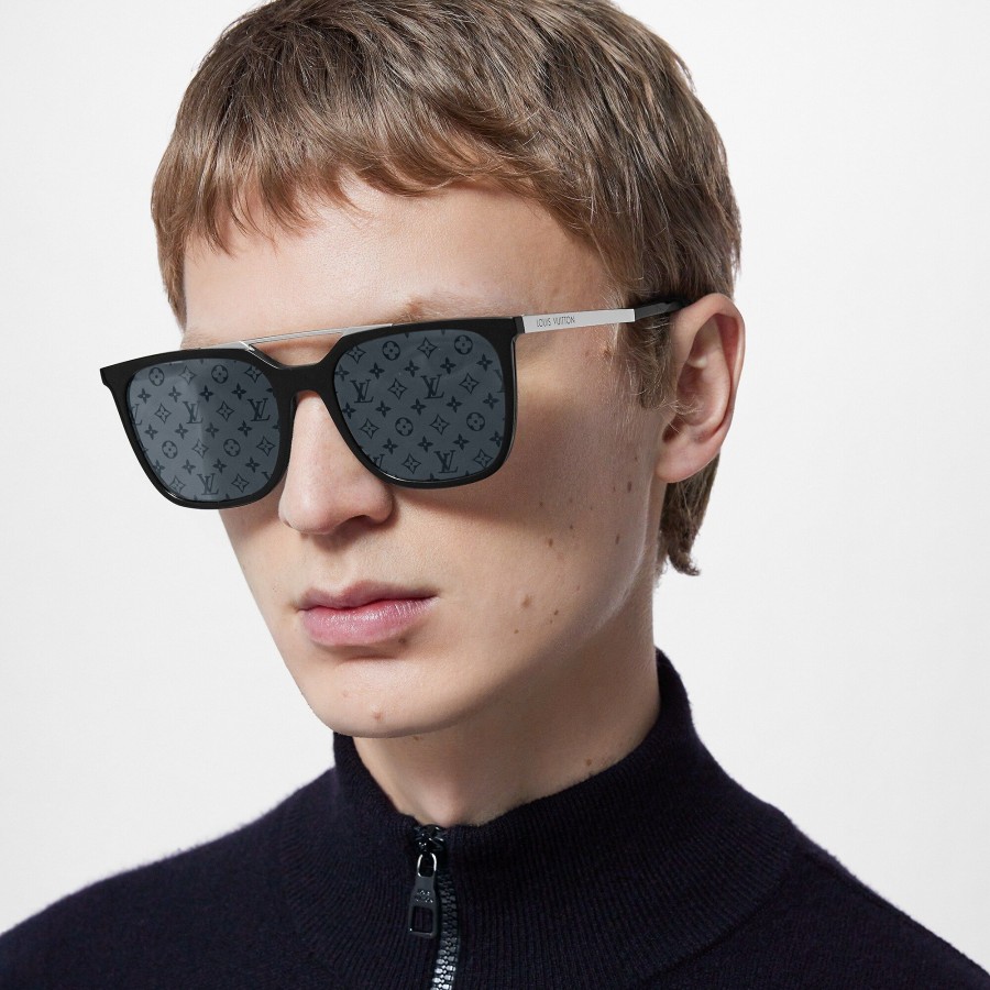 Men Louis Vuitton Sunglasses | Mix It Up Square Sunglasses Black