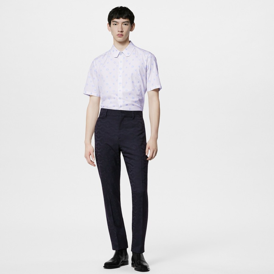 Men Louis Vuitton Shirts | Cotton Short-Sleeved Shirt