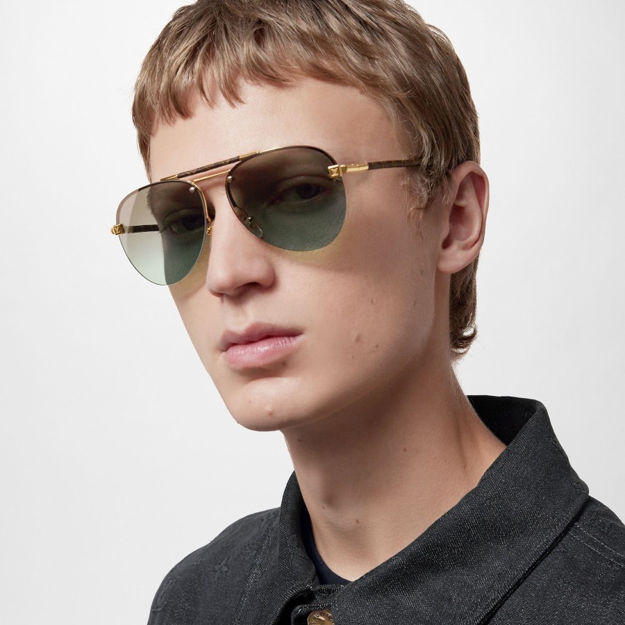 Men Louis Vuitton Sunglasses | Clockwise Canvas Sunglasses