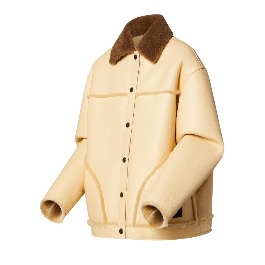 Women Louis Vuitton Coats And Jackets | Reversible Boxy Shearling Jacket