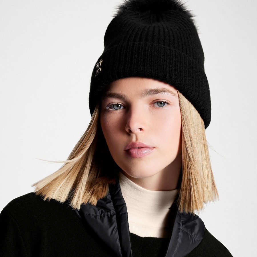 Women Louis Vuitton Hats And Gloves | Lv Cold Spark Beanie Black