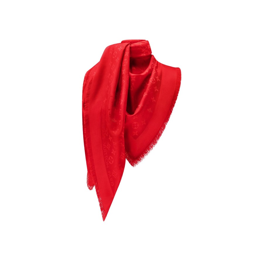 Women Louis Vuitton Shawls And Stoles | Monogram Classic Shawl Poppy