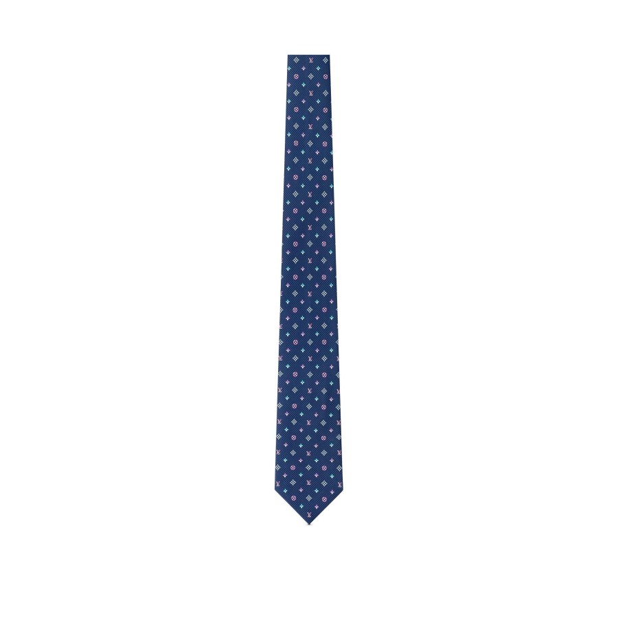 Men Louis Vuitton Ties And Pocket Squares | Monogram Halo Tie