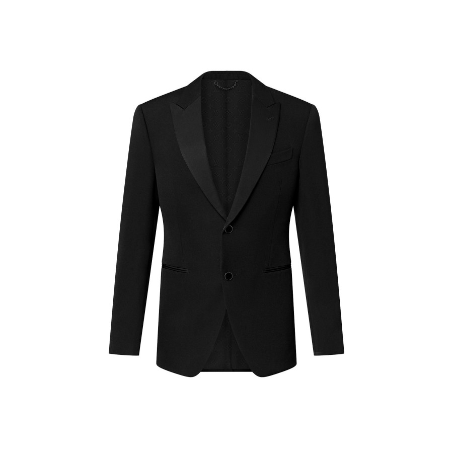 Men Louis Vuitton Blazers And Jackets | Single-Breasted Wool Tuxedo Cut Away Jacket