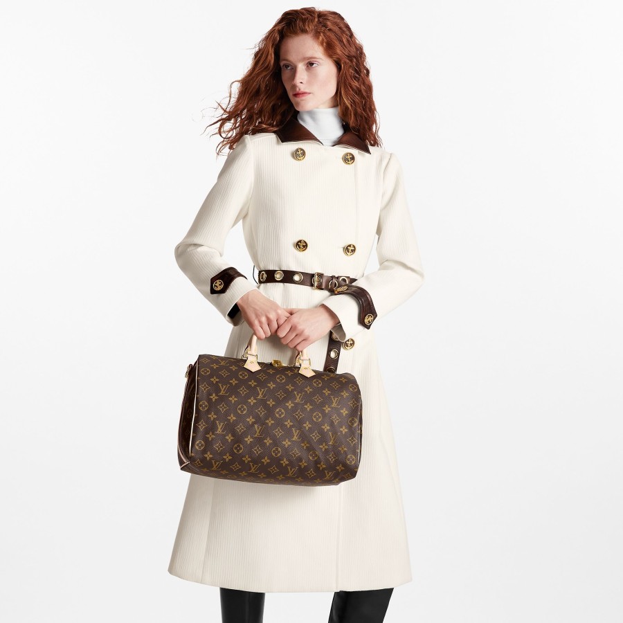 Women Louis Vuitton Iconic Monogram Bags | Speedy Bandouliere 35