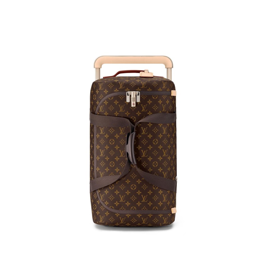 Men Louis Vuitton Rolling Luggage | Horizon Soft Duffle 55