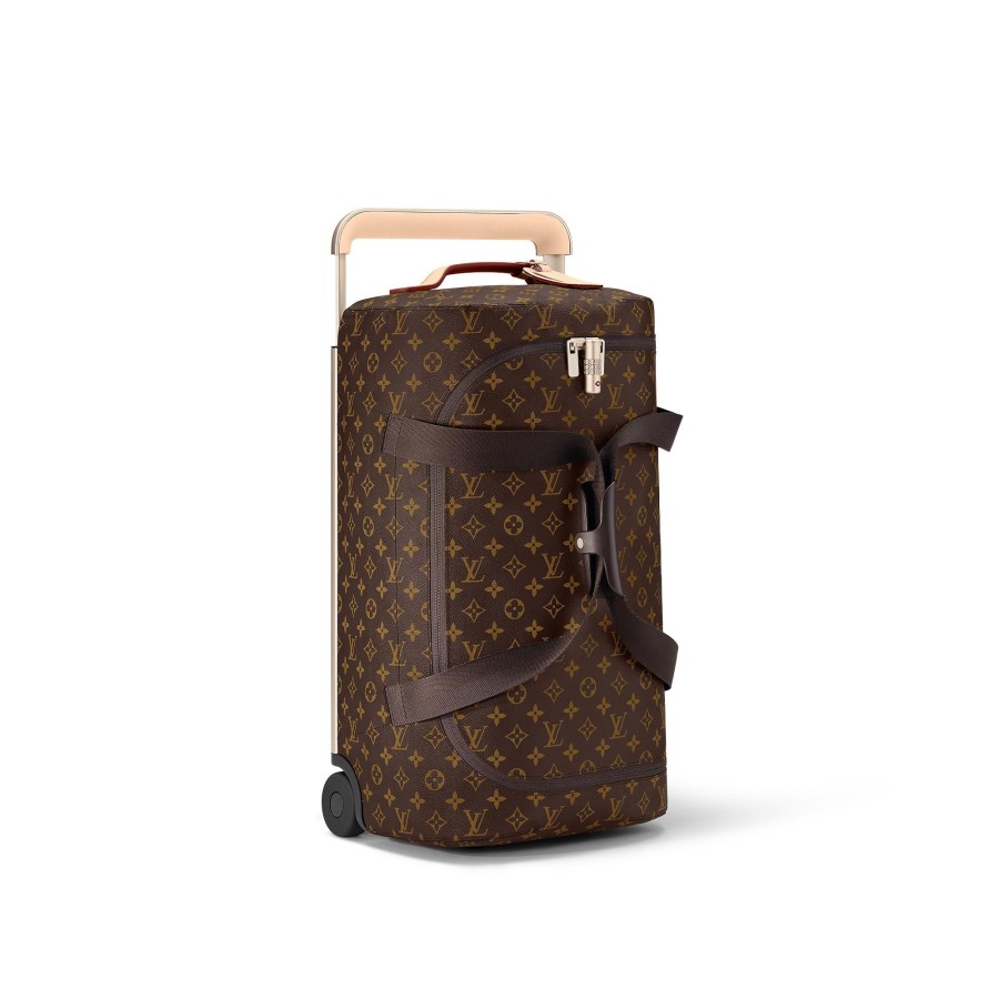 Men Louis Vuitton Rolling Luggage | Horizon Soft Duffle 55