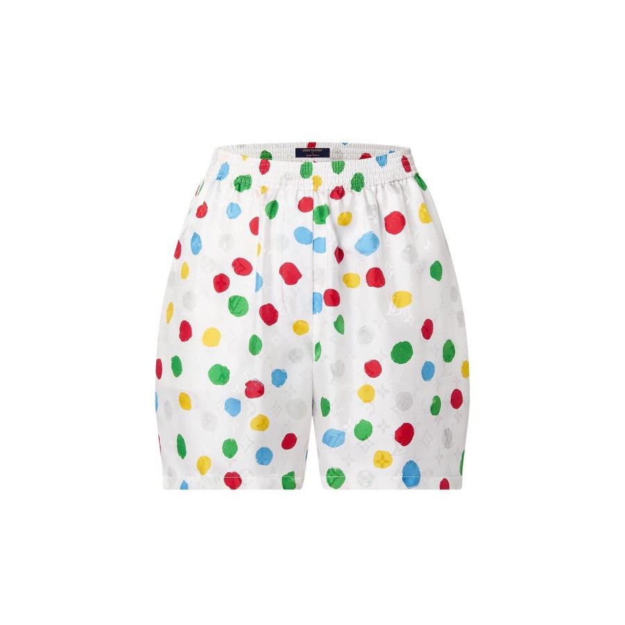 Women Louis Vuitton Skirts And Shorts | Lv X Yk Painted Dots Pajama Shorts