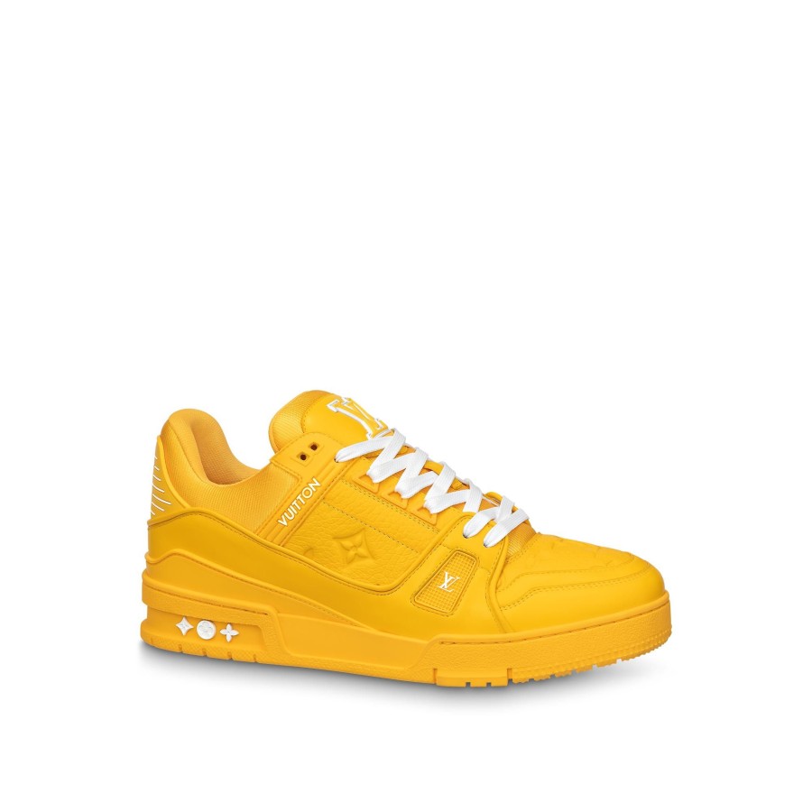 Men Louis Vuitton Sneakers | Lv Trainer Sneaker Yellow