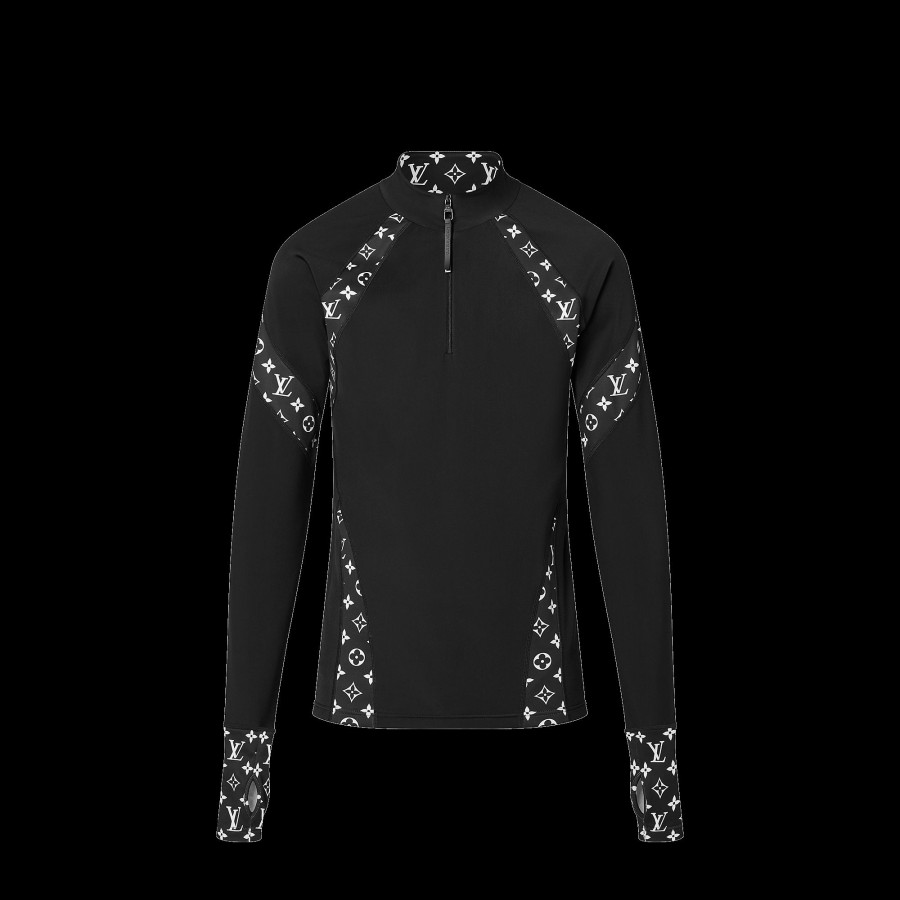 Men Louis Vuitton Knitwear And Sweatshirts | Zipped Technical Long-Sleeved Top