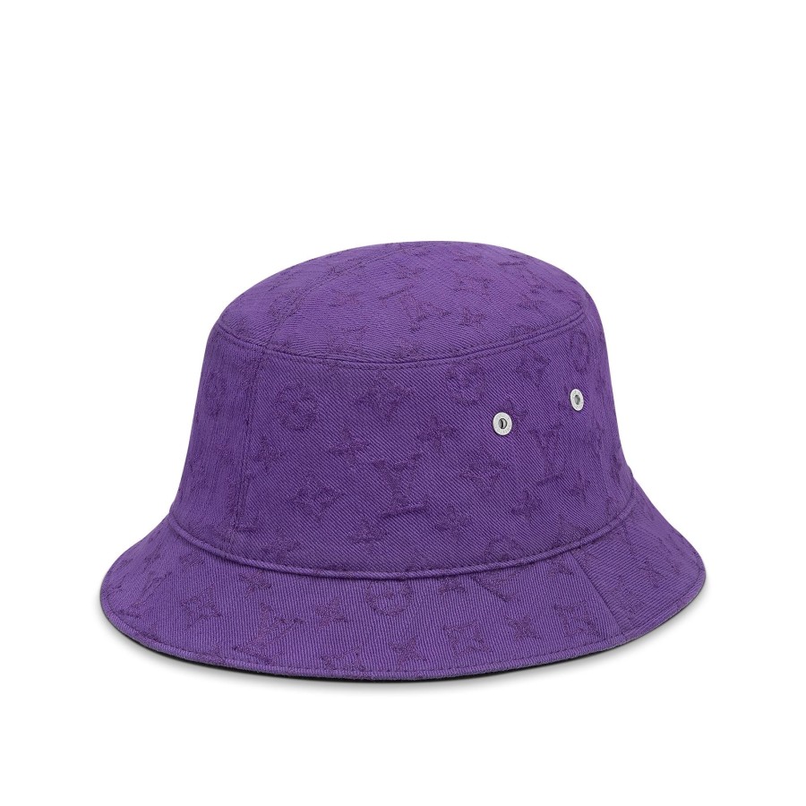 Men Louis Vuitton Hats And Gloves | Monogram Essential Bucket Hat