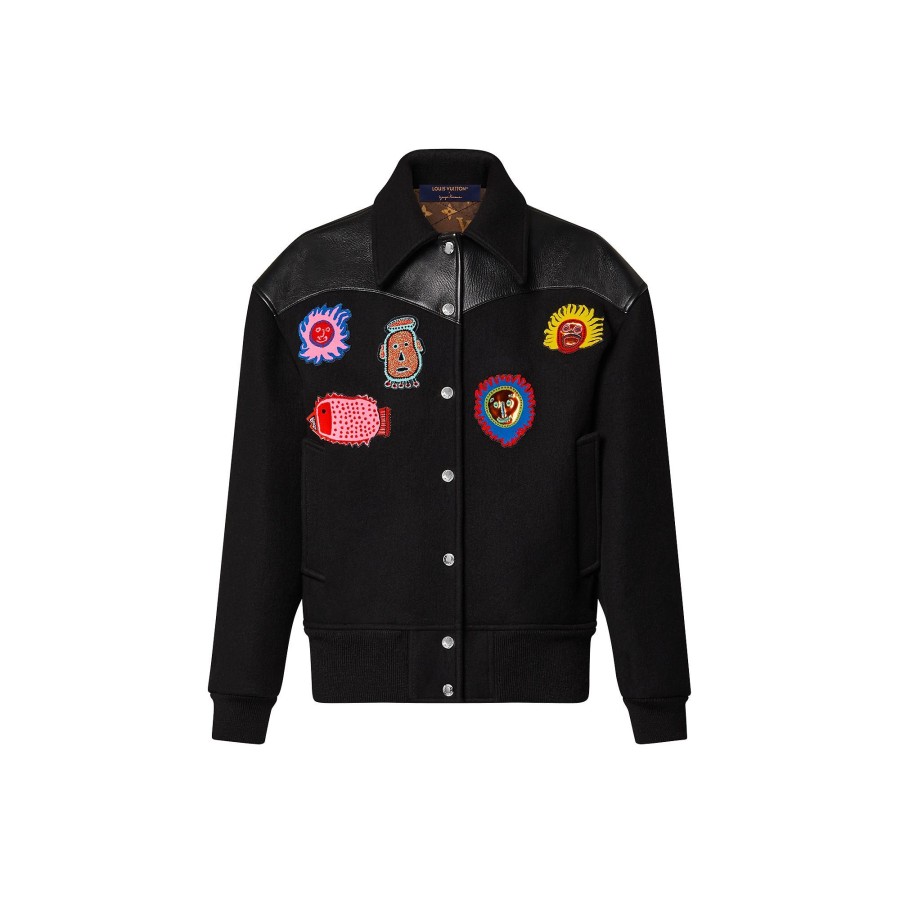 Women Louis Vuitton Coats And Jackets | Lv X Yk Faces Patches Transitional Jacket