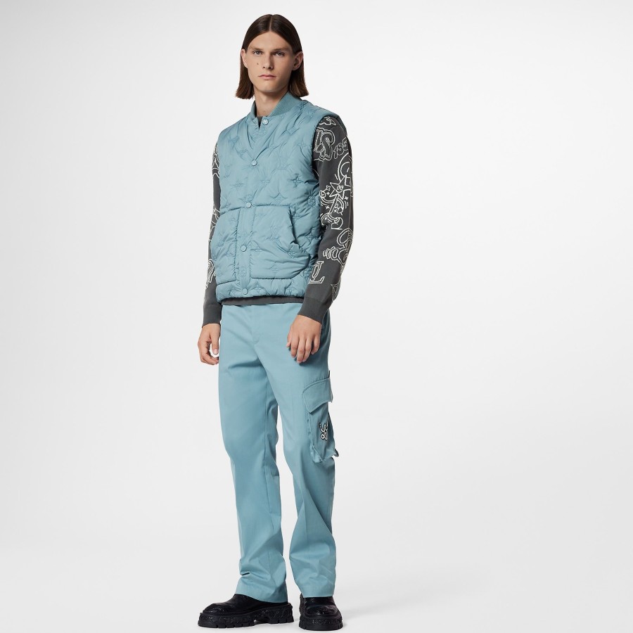 Men Louis Vuitton Coats And Outerwear | Monogram Quilted Gilet