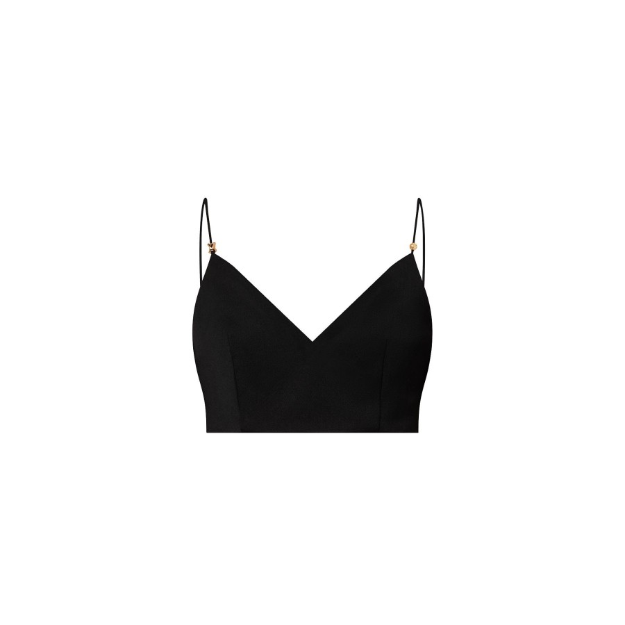 Women Louis Vuitton Tops | Lv Charm Crop Top